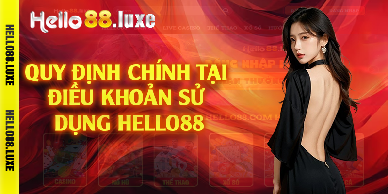 Quy định chính tại điều khoản sử dụng Hello88